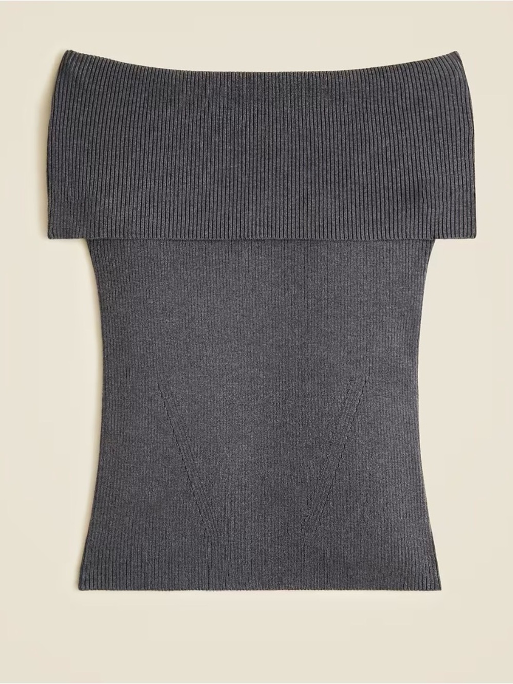 J. Crew Off-Shoulder Ribbed Knit Sweater Top